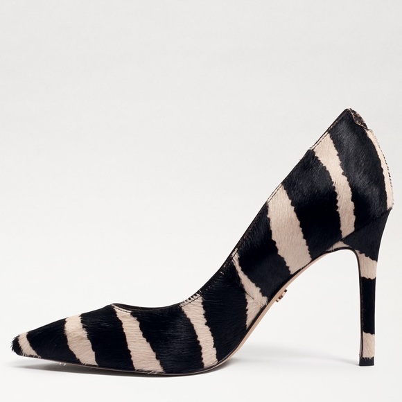 🆕 Sam Edelman Hazel Pointed Toe Pump Zebra Brahma - Picture 3 of 13